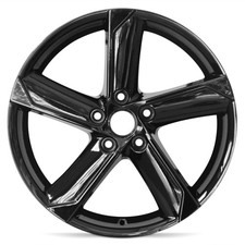 New Wheel For 2022-2025 Nissan Sentra 18 Inch Painted Black Alloy Rim