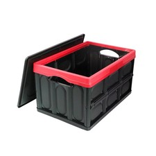 30 Liter Collapsible Storage Bin with Lid, Durable Plastic Folding Storage Cr...