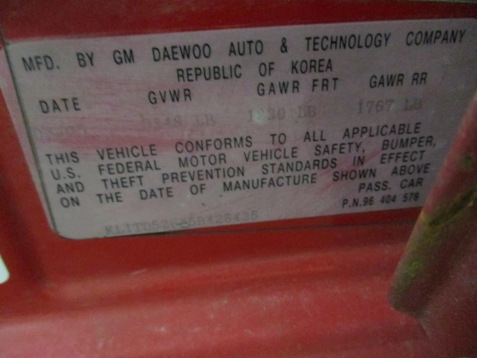 Used Front Left Door Window Regulator Front fits: 2005 Chevrolet Aveo manual Fro Foto 4 de 4