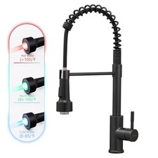 Oil Rubbed Bronze Kitchen Faucet with Sprayer Modern Single Handle Pull Down Spr
