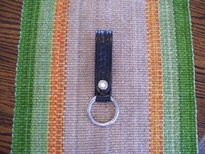 Bianchi Leather Black BW Straight Baton Ring Holder Fits Most Straight Batons