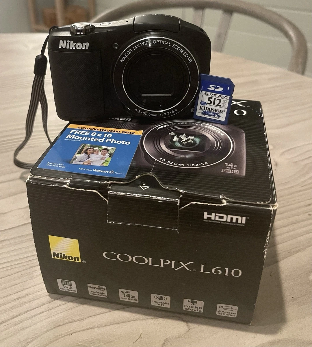 Nikon Coolpix L610 Image Stabilization Digital Cameras for Sale