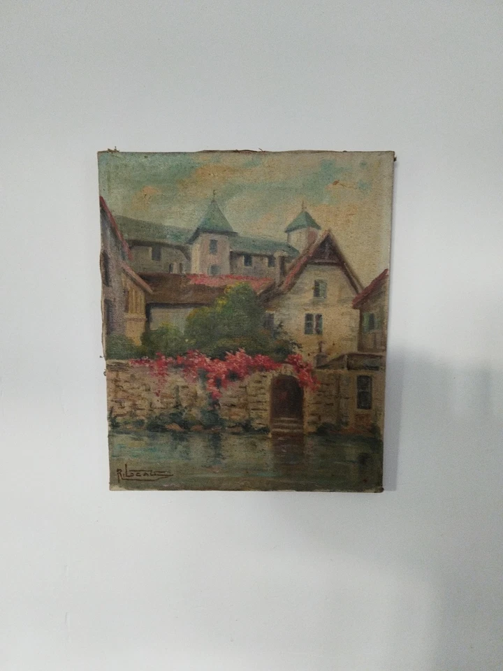 TABLEAU HST "  LE VIEL ANNECY "  Signature à Identifier- Circa  1930-1950 - Photo 2/4