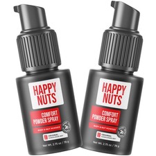 Happy Nuts Comfort Powder Spray Deodorant For Men: Anti-Chafing Sweat Defense, O