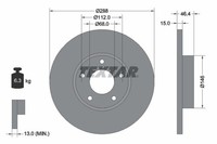 2X Bremsscheibe Pro+ Textar 92057405 FüR 100 A6 Audi A4 C4 B5 8D5 8D2 4A2 4A5