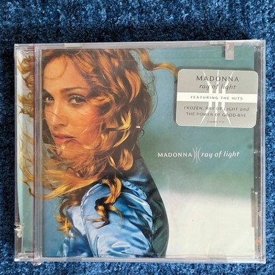 MADONNA SEALED RAY OF LIGHT CD US 1998 w/ RECTANGULAR PROMO CUT & HYPE STICKER