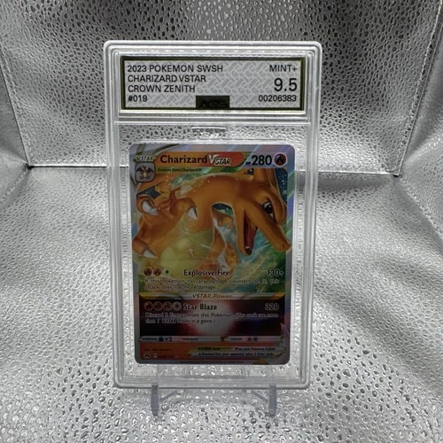 Pokemon TCG - Charizard Vstar  019/159 - Crown Zenith Holo Ultra Rare - CGC 9.5