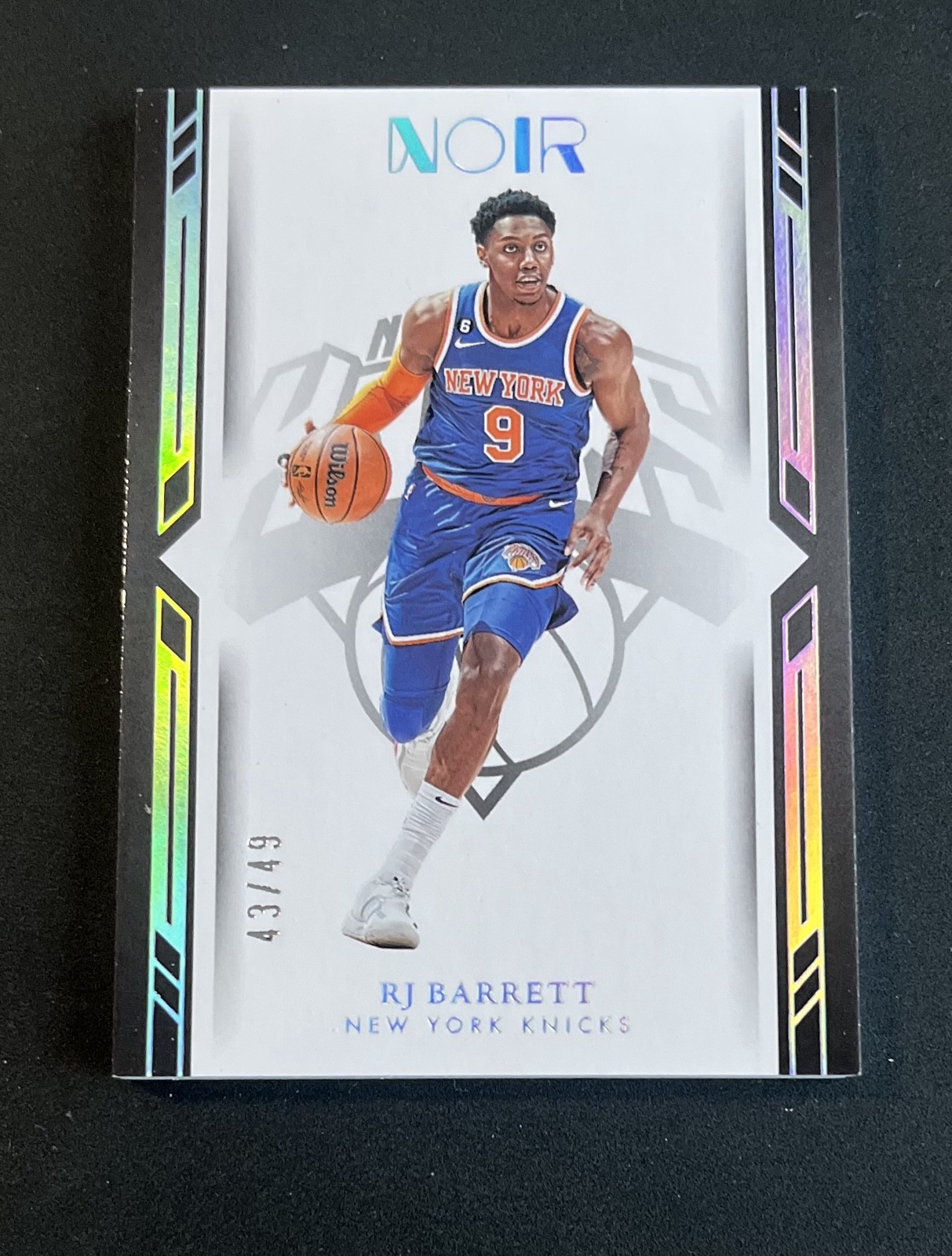 2022-23 Panini Noir - Icon Edition RJ Barrett #104 Holo Silver /49