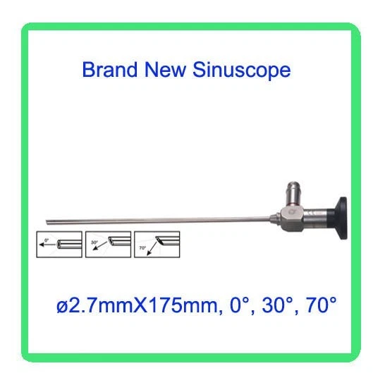 Endoscopio médico rígido artroscopio otorrinolaringológico sinuscopio nasal 0/30/70 2,7 x 175 mm CE Foto 2 de 4