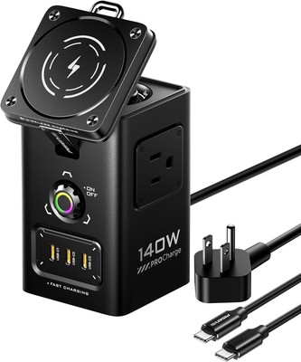 8-in-1 Mag-Safe Charger Stand - 140W Charging Station for Multiple Devices