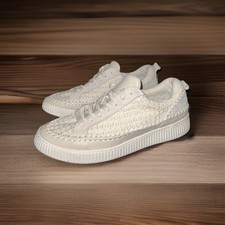 Dolce Vita Women  s Nicona Platform Woven Sneakers in Sandstone Knit Size 9.5