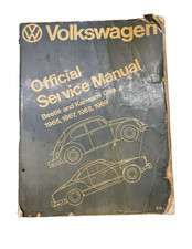 VOLKSWAGEN OFFICIAL SERVICE MANUAL BEETLE & KARMANN GHIA 1966/1967/1968/1969