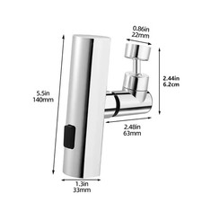 Kitchen Faucet Sprayer Rotating Bubbler Filter Nozzle Anti Splash Extender Head