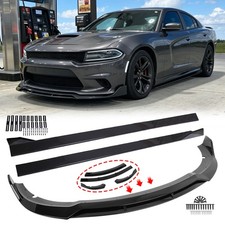 Front Bumper Lip Spoiler Side Skirt For Dodge Charger Scat Pack 2017 2018 Gloss Front Bumper Lip Spoiler Side Skirt For Dodge Charger Scat Pack 2017 2018 Gloss