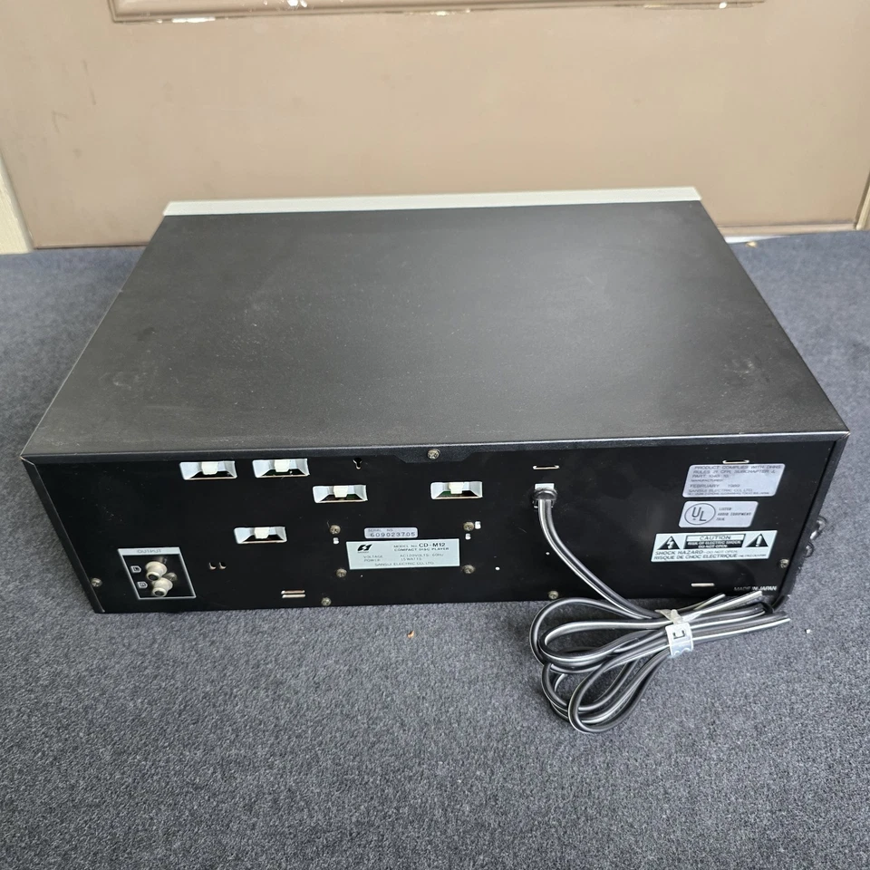 Rare Vintage As is Sansui CD-M12 Compact 12 Disc CD Player 1989 - Image 3 of 4
