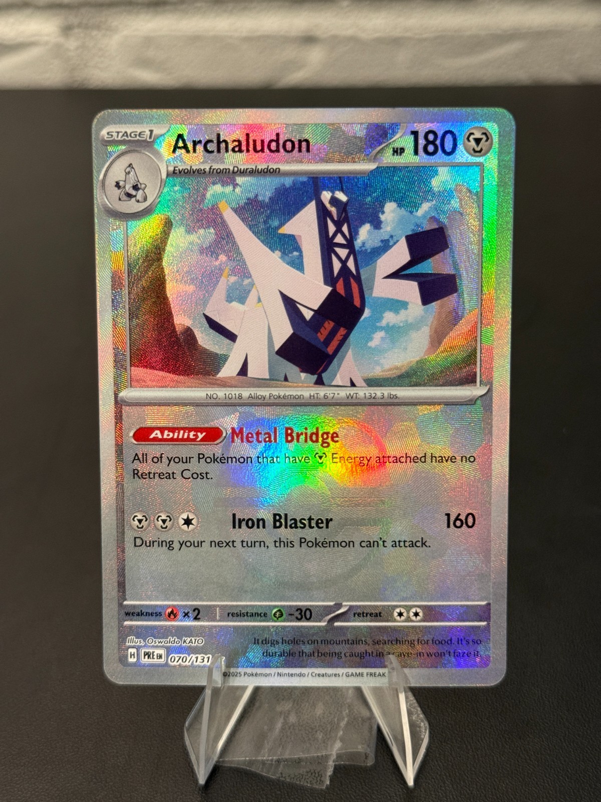 Archaludon 070/131 Master Ball Pattern: Prismatic Evolutions Pokemon TCG NM