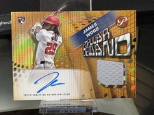 James Wood 2025 Topps Pristine RPA Rookie Card Auto Gold/50 Game Used Patch RC