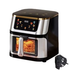 12L Heißluftfritteuse Airfryer 2800W XXL Touch Sichtfenster Ölfrei EU-Versand
