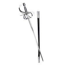 Deepeeka Swept Hilt Rapier Sword with High Carbon Steel Blade & Scabbard