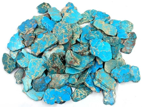 5000 CT Natural Blue Turquoise Slab Rough Lot EGL Certified Loose Gems 7RD