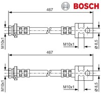 2X Bremsschlauch Bosch 1987476903 2 BremsschläUche Rechts Links Hinten