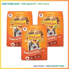 3P Purina Friskies Tender and Crunchy Dry Cat Food Flavors of Chicken,... 16lb