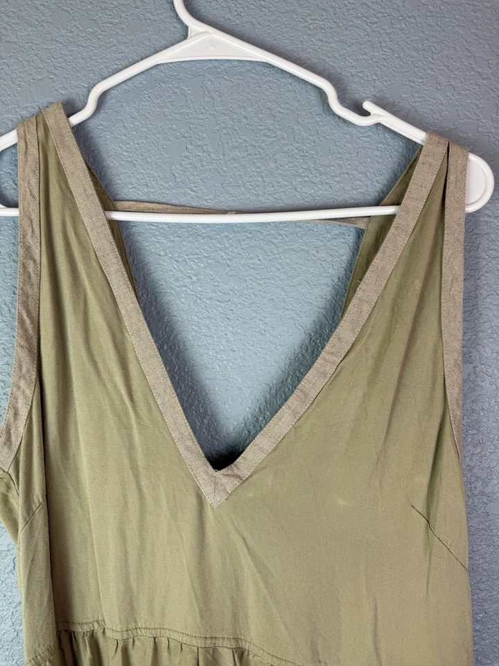 Chintamani Dress Womens Medium Maxi Sleeveless Tiered Boho Bamboo - Image 3 of 4