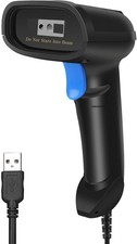 PecuMecu 1D/2D QR USB Barcode Scanner – Wired Handheld POS Reader – Plug & Play