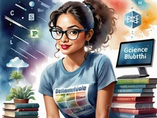 Figurative Portraits Tech & Science Geek Canvas Wall Art Picture