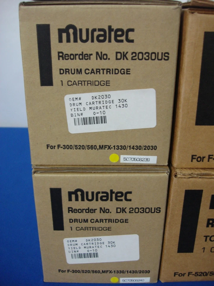 NEW SURPLUS GENUINE OEM MURATEC LOT OF 2 TS560M TONER DK2030US DRUM F- 520 F-560 - Image 3 of 4