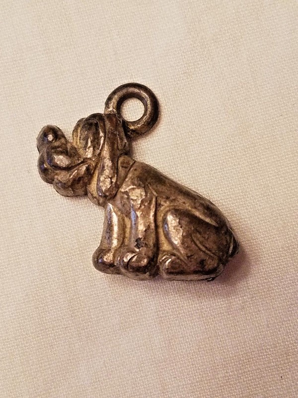 EARLY DISNEY PLUTO PUP DOG METAL CHARM JEWELRY