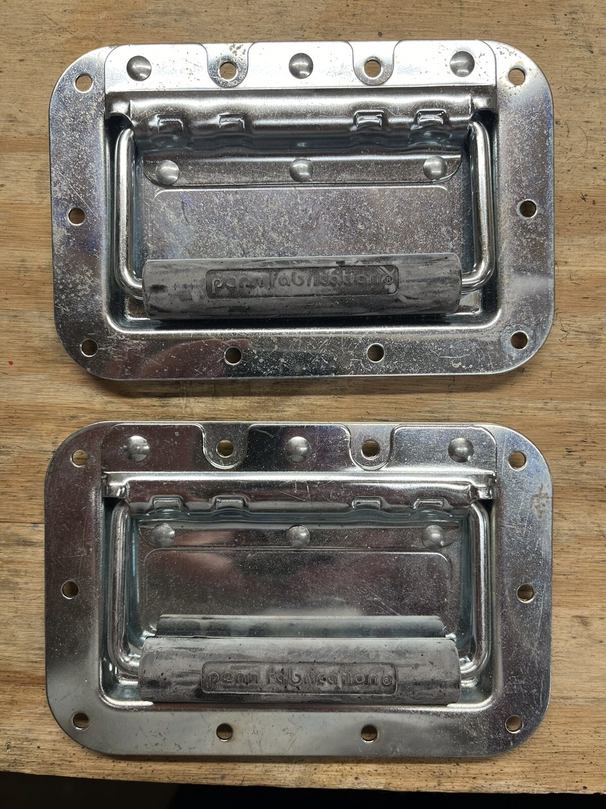 (2 PACK) PENN Spring Loaded ZINC Recessed Case Handle eBay