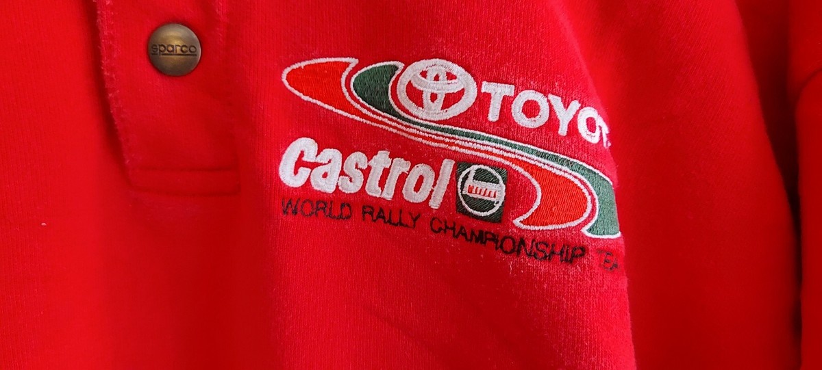 WRC TOYOTA TEAM EUROPE Sparco medium Sweatshirt Castrol Celica