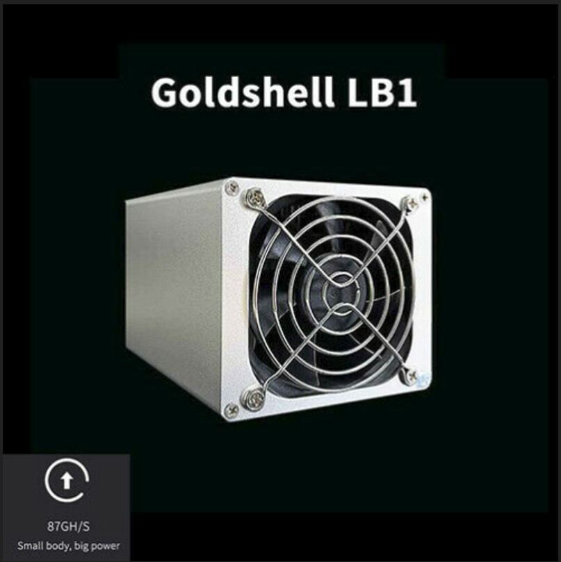 Goldshell LBRY LBC ASIC miner - In hand / with PSU - Quiet, Cryptocurrency miner