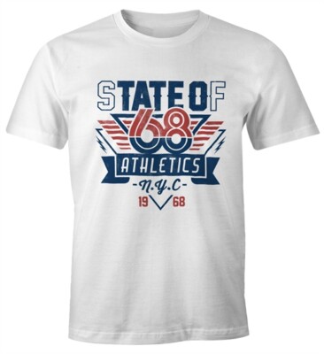 Men's Athletic College Sport Look Design Slim Fit Neverless  T-Shirt