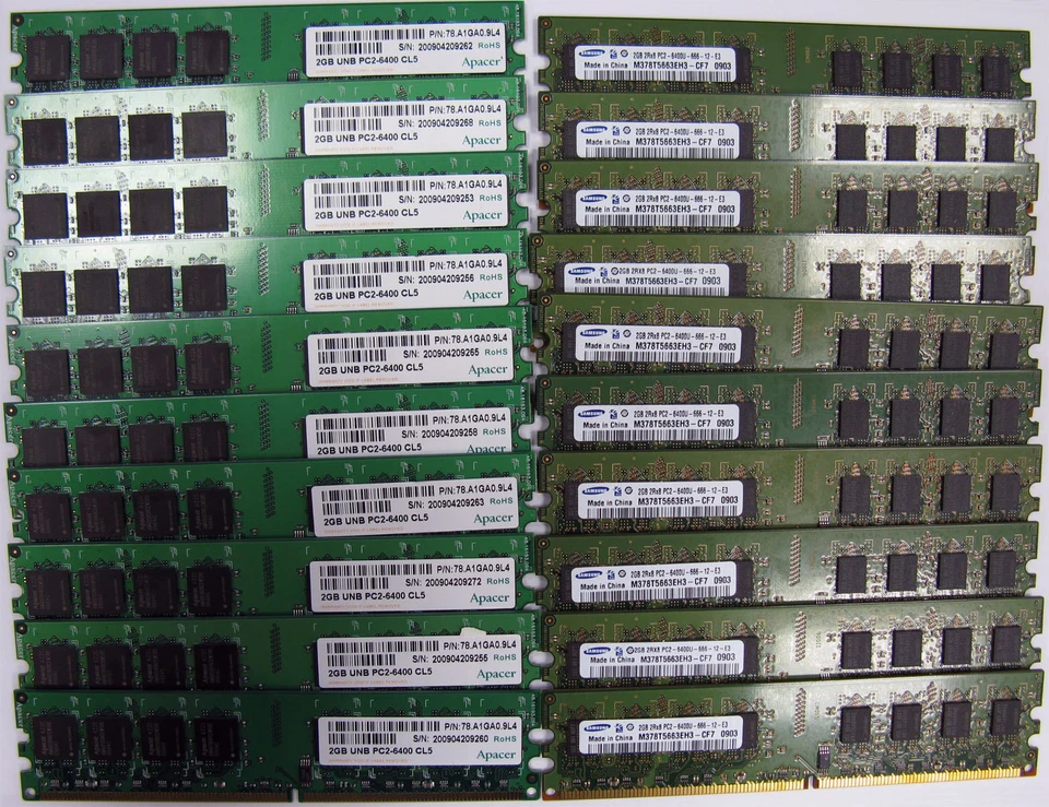 Dell HP Lenovo Viglen Memory UP TO 8GB PC2-6400U DDR2 RAM 800MHz 240-Pin Non-ECC - Image 2 of 4
