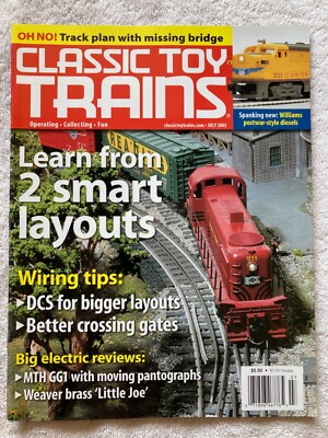 CLASSIC TOY TRAINS magazine JULY 2005 - Improve crossing gates, Build a factory