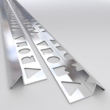 10 X Tile Trim Bright Chrome L-Shape/Square Edge, Box, Round/Quadrant, Triangle