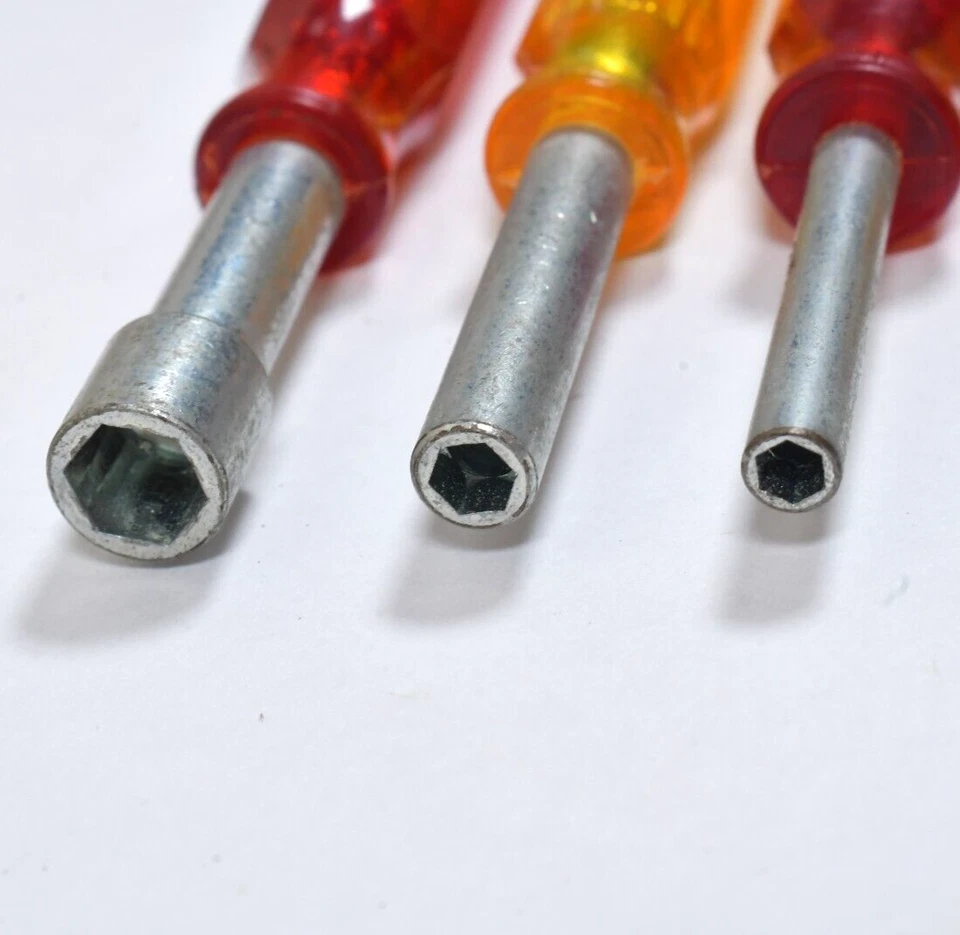 Vtg XceLite PS-7 7 Piece Screwdriver-Nutdriver Set in Case Made in USA - Image 4 of 4