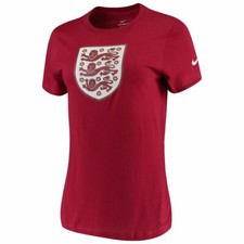 Nike England Evergreen Crest Tee Women's T-Shirt - Red  100% cotton S L XL