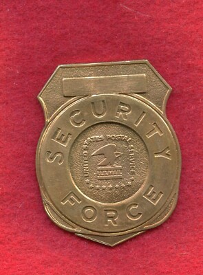 1960'S VinTage OBSOLETE post office  UNFINISHED  BADGE no pin   NOS
