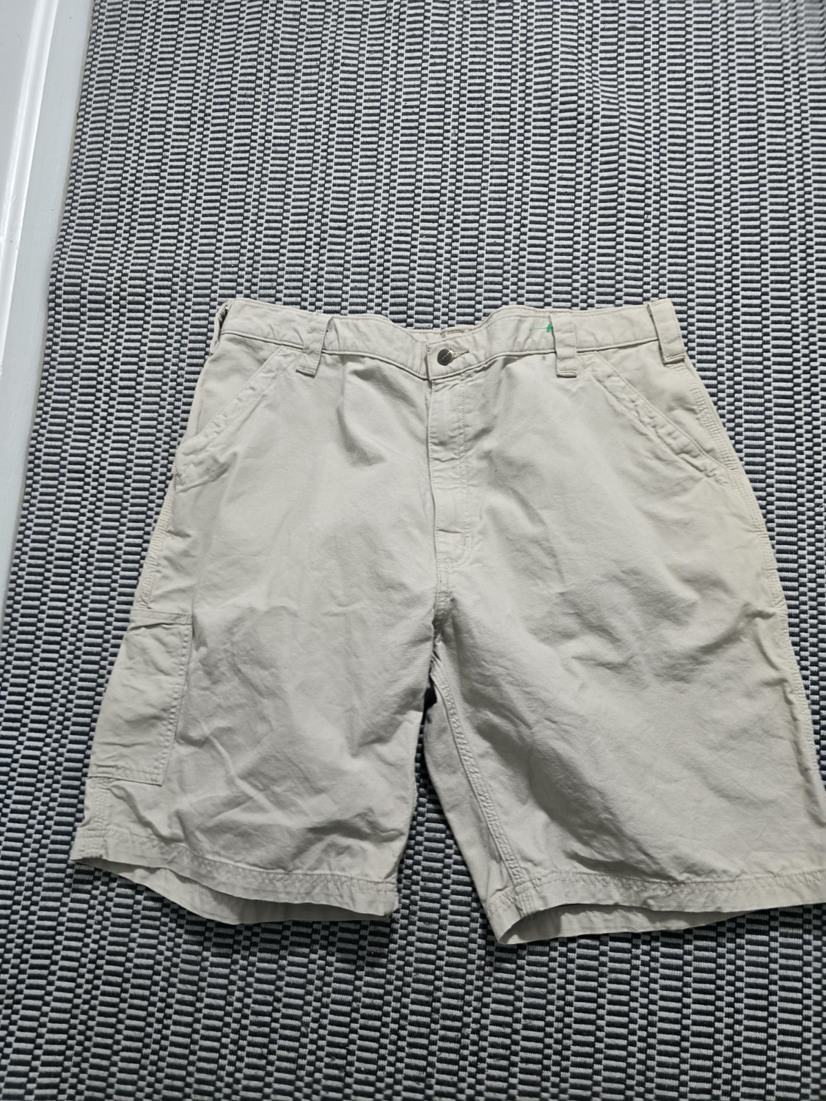 Carhartt Shorts Loose Fit Utility Size 42 Canvas Work Short  Khaki beige  cotton