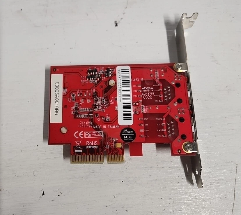 Rosewill RC-401-Dual-EX Dual Gigabit Ethernet Network Adapter Card PCIE 4x  - Image 2 of 3
