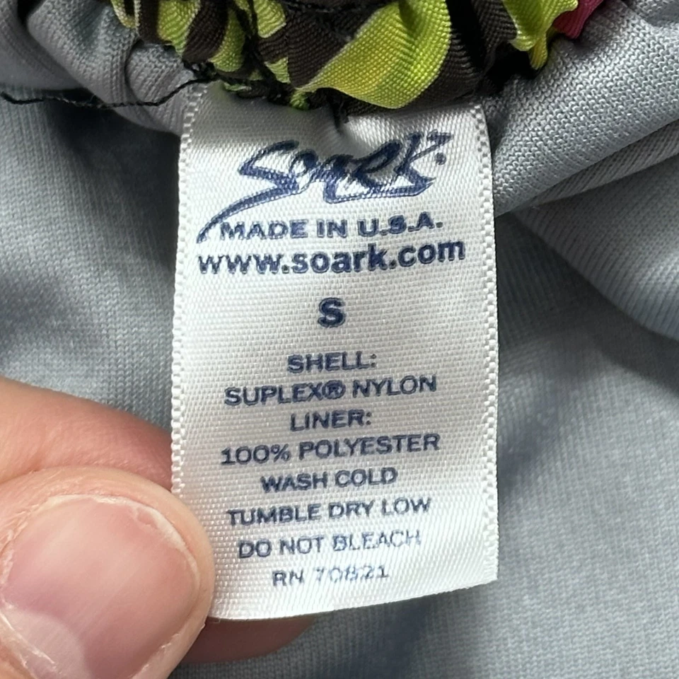 Vintage Floral Lined High Cut Shorts Women’s Size S Soark Split Side Pockets - Image 2 of 4