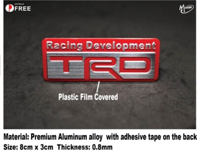 TRD Racing Development Badges Metal Emblems film covered Best Gifts ...