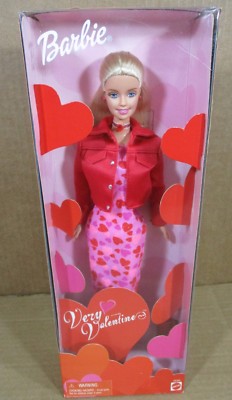 Mattel “Very Valentine” Barbie Doll Blond Hair For Valentine Day