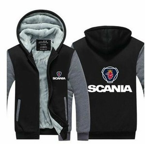Newest SCANIA print Thicken Hoodie Zipper Jacket Sweatshirts Winter Warm Coat | eBay