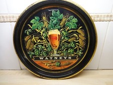VINTAGE BEER TRAY ~ WATNEY ~ 1970s ~