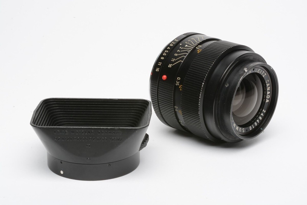 Leica Summicron-R 35mm, F2 V1 #11227, Hood, Very Sharp, Nice Leica Summicron-R 35mm, F2 V1 #11227, Hood, Very Sharp, Nice