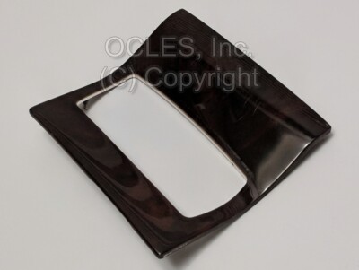 Genuine Audi C5 Center console wood trim. Behind handbrake. Walnut 2UQ